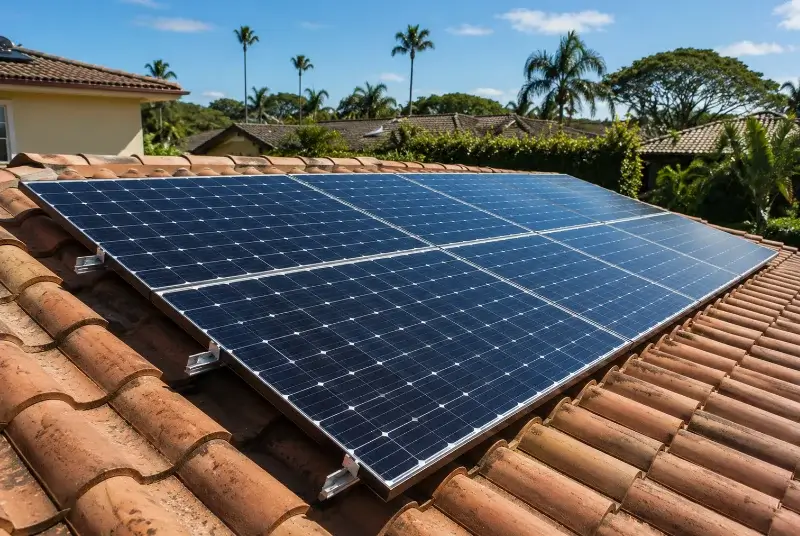 Installation de panneaux solaires à Coimères
